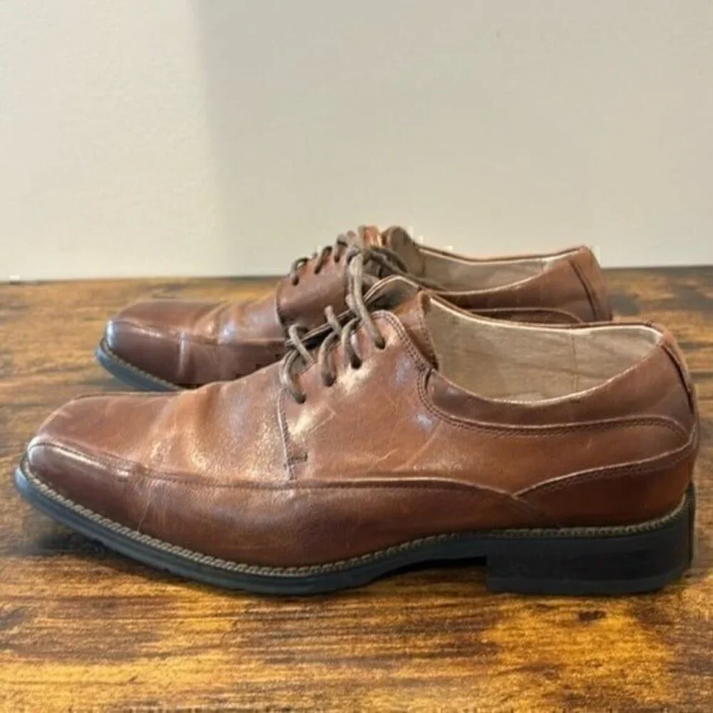 Florsheim Oxfords Men's Brown Leather Lace-up Casual Dress Shoes size 8.5 D